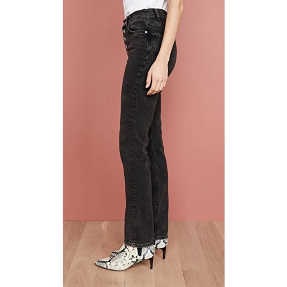 NWT REFORMATION Liza High Straight Button Fly Jean in Yuma 27 - Picture 6 of 8